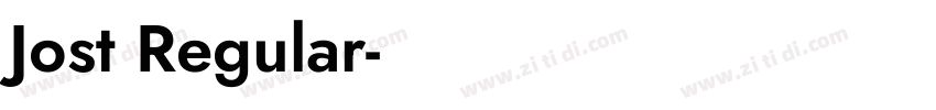 Jost Regular字体转换